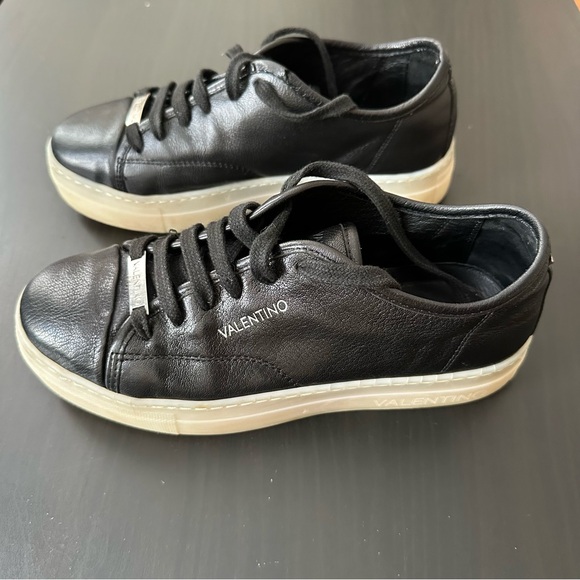 Valentino Dalia Leather Platform Shoes Size 8 - Picture 6 of 7